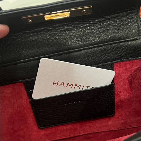 Hammitt Black Leather Shoulder Bag - Picture 4 of 10